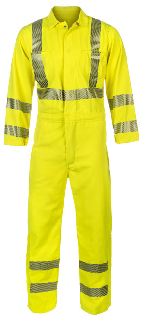 Lakeland FR TSP010L Hi-Visibility Safety Coverall - Sold by Each, Multiple Sizes Available