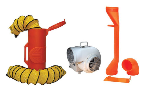 Air Systems SVB-E8CUP Confined Space 8" Saddle Vent Centrifugal Pneumatic Blower Kit