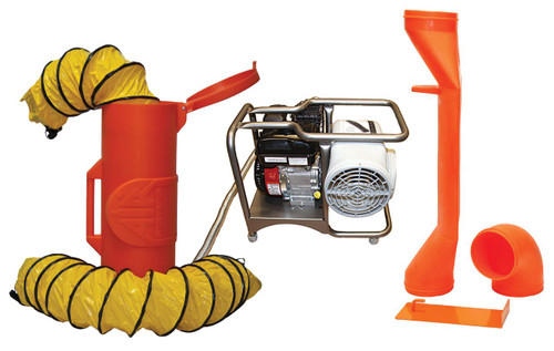 Air Systems SVB-G8CUP Confined Space 8" Saddle Vent Centrifugal Pneumatic Blower Kit