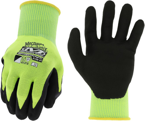 Mechanix Wear SPEEDKNIT S1DE-91 High-Visibility Work Gloves, Multiple Size Values Available - Sold By Pair