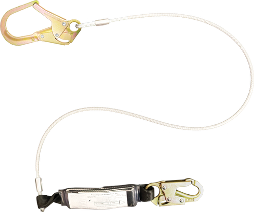 FrenchCreek 474A Wire Rope Shock Absorbing Safety Web Lanyard - Each