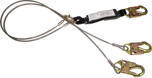FrenchCreek 480AK Wire Rope Shock Absorbing Safety Lanyard - Each