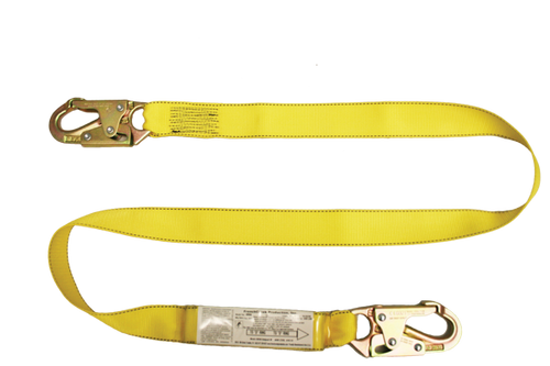 FrenchCreek 490A Shock Absorbing Heavy-Duty Safety Web Lanyard - Each