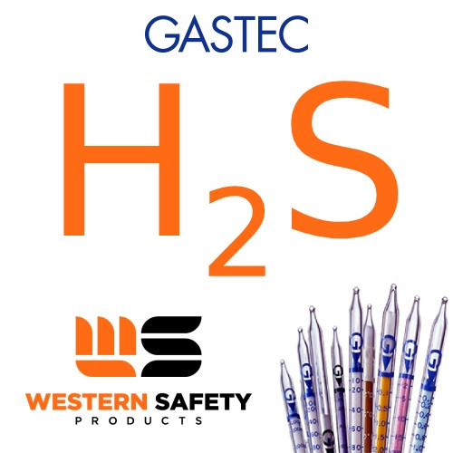 Gastec Hydrogen Sulfide Tube 25-1600ppm: 10 Per Box