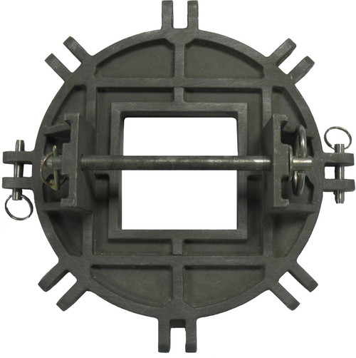 Hastings 3456 Square JIB Brace Pole Adapter, Multiple Through Pin Available - Each