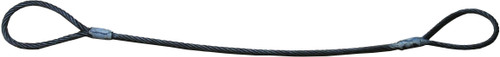 Hastings 3737-10_A Plain Eye & Eye Wire Rope Sling, Multiple Length Available - Each