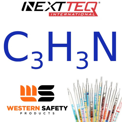 Nextteq NX107L Acrylonitrile (Vinyl Cyanide) Detector Tubes, 0.2-20 ppm - 10/Pack