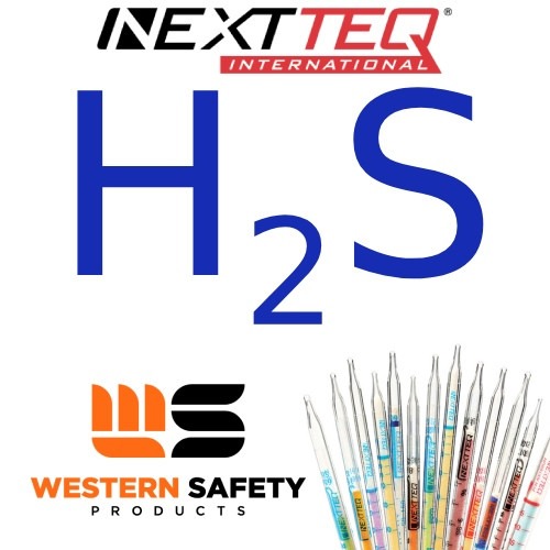 Nextteq NX169VVL Hydrogen Sulfide Detector Tubes, 0.1-6.0 ppm - 10/Pack