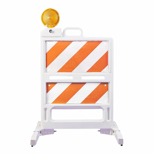 Plasticade Safetycade 107-W Unique Collapsible Traffic Barricade, Multiple Sheeting Values Available - Each