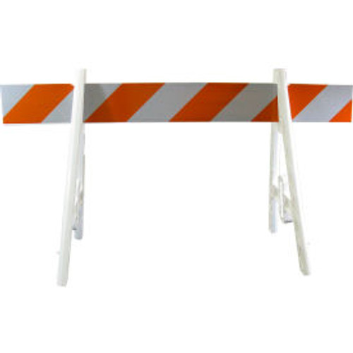 Plasticade Omni 203W-A Barricade A-Frame Barricade Set, Multiple Sheeting, I-Beam Board Length Values Available - Each