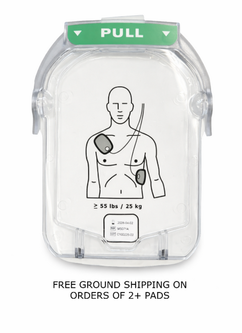 Philips M5071A Adult AED Pads for Philips HeartStart Onsite, with free shipping note on 2+ orders