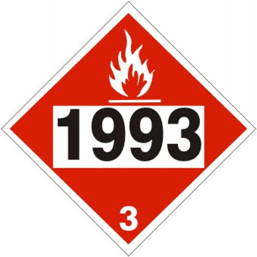 Safehouse Signs DOT-96759 Flammable Liquid, Combustible Liquid Dot Placard - Sold By Each