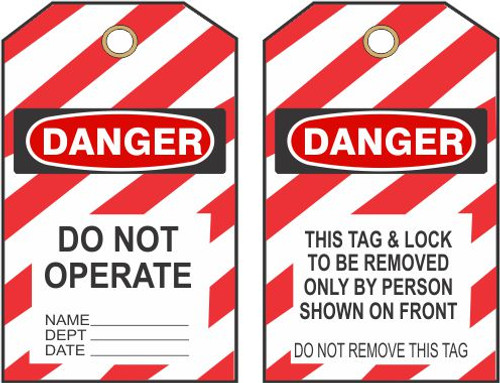 Safehouse Signs LT-149 Lockout Tag - Sold By 10/Pack