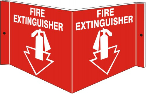 Safehouse Signs PWS-4 Projecting Wall Fire Protection Sign - Sold By Each