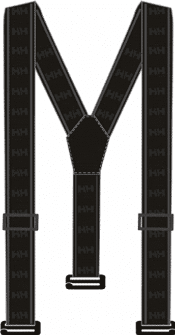 Helly Hansen Unisex Black Standard Adjustable Suspender