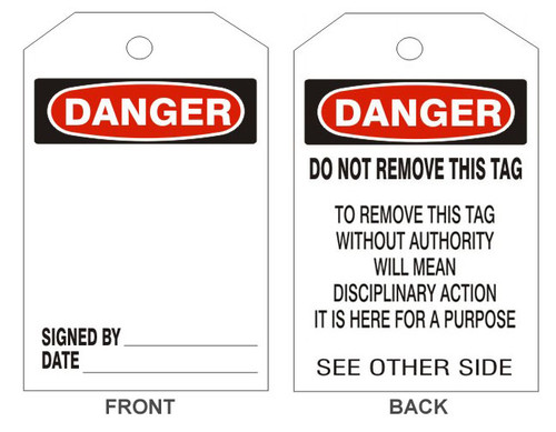 Safehouse Signs VT-101-2 Accident Prevention Tag - Sold By 25/Pack