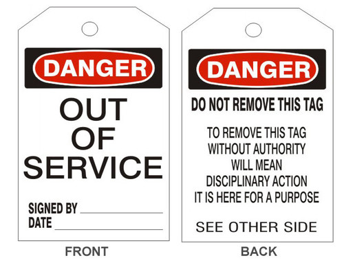 Safehouse Signs VT-121-2 Accident Prevention Tag - Sold By 25/Pack