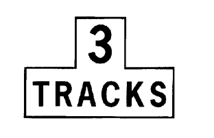 Western Cullen Hayes 3368-770-C Number Of Tracks Traffic Signs - Sold By Each