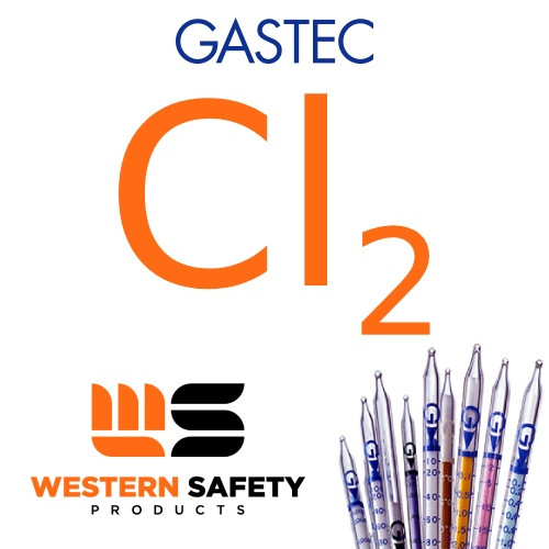 Gastec Chlorine Dosimeter Tube 0.08-100ppm: 10 Per Box