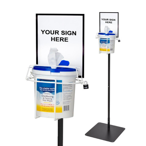 Rack'Em 4097 Free Standing Locking Bucket Rack with Sign - Sold by Each