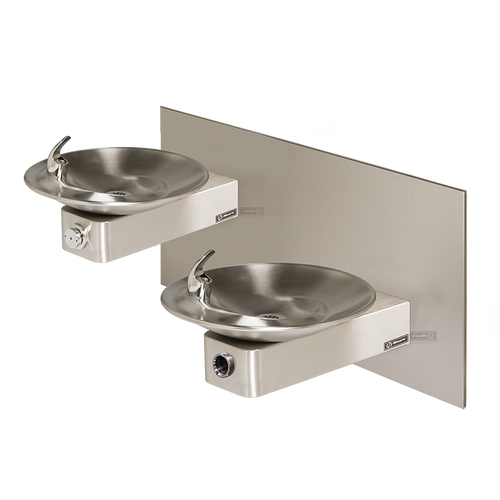 Haws 1011HO Wall Mount Hi-Lo Touchless/Pushbutton Dual Drinking Fountain