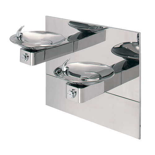 Haws 1011HPSMS Wall Mount Hi-Lo Barrier Free Dual Drinking Fountain