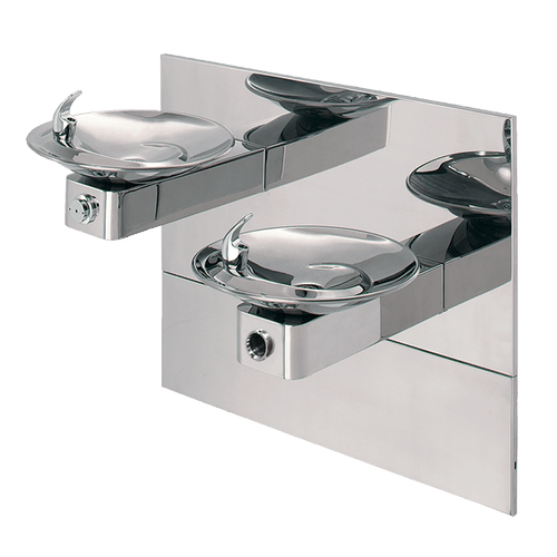 Haws 1011HPSMSHO Wall Mount Hi-Lo Touchless/Pushbutton Dual Drinking Fountain