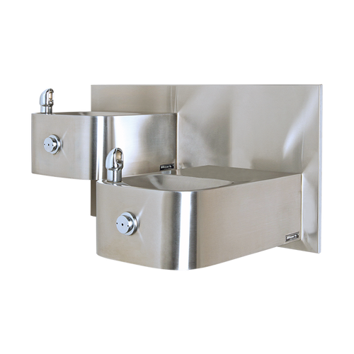 Haws 1119.14 Wall Mount Hi-Lo Barrier Free Dual Drinking Fountain