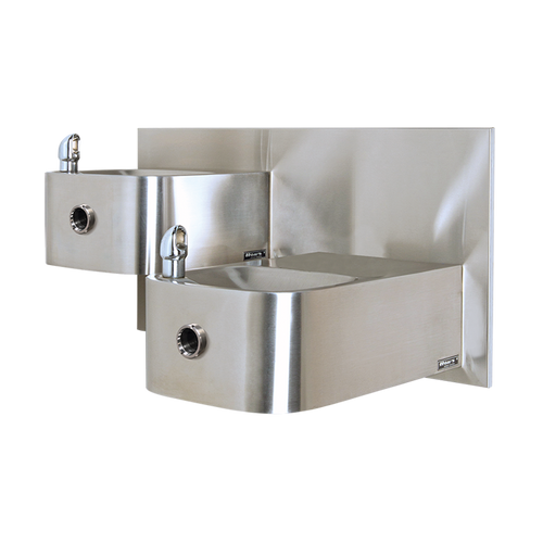 Haws 1119HO2 Wall Mount Hi-Lo Touchless Dual Drinking Fountain