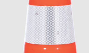 JBC 3M33404CT Reflective Traffic Cone Collar, Wide Body, 18/28 in L - Each
