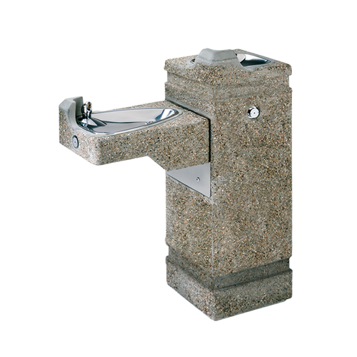 Haws 3150 Floor Mount Hi-Lo Barrier Free Pedestal Drinking Fountain