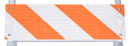 JBC BARB-TY1RT8EG Barricade Board with EG Tape Right, Steel Panel - Each