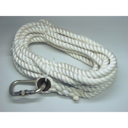 Honeywell Miller 194R-2/50FTWH Rope Lifeline with Thimble, 310 lb, 1 - Each