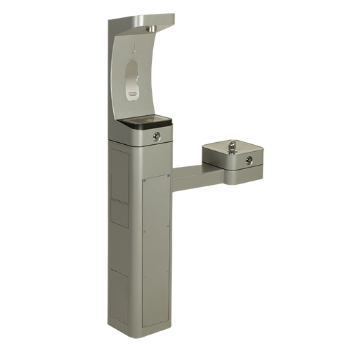 Haws 3611FR Floor Mount Pedestal Bottle Filler & Drinking Fountain