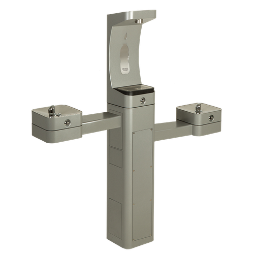 Haws 3612FR Floor Mount Pedestal Bottle Filler & Drinking Fountain