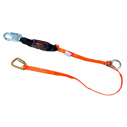 Honeywell Miller Titan T6111TB-Z7/6FTAF Tie-back Web Shock-Absorbing Lanyard, 310 lb, 1 - Each