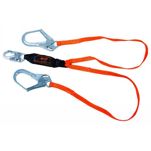 Honeywell Miller Titan T6122-Z7/6FTAF Web Shock-Absorbing Lanyard, 310 lb, 2 - Each