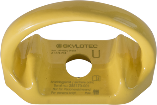 Skylotec AP-US-058 Steel Yellow D-Bolt Single Anchor Point - Each
