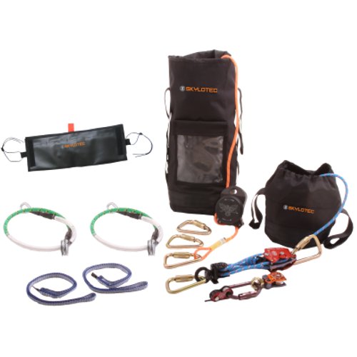 Skylotec SET-900016 One Size Fit All A-370 Escape and Rescue Kit with DEUS A-370 Descent Device, (3) Steel Carabiners, (2) ROW Anchors, Large Edge Protector, Large Rope Bag and Full RTU Kit - Each