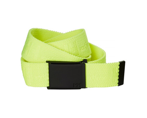 Helly Hansen 79528-360-STD Logo Collection Standard Yellow Unisex 96% Cotton/4% Spandex Stretch Twill Webbing Belt - Each