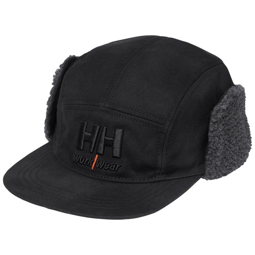 Helly Hansen 79821 Oxford Collection Black Mens 100% Cotton/100% Polyester Trapper Cap - Each