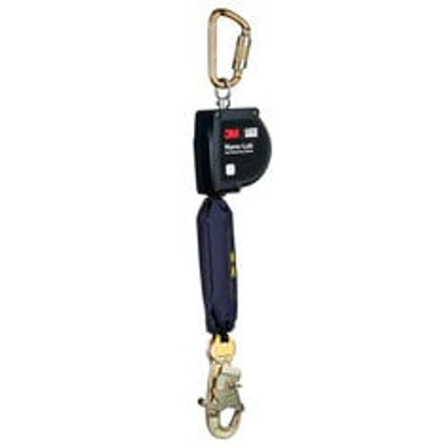 3M DBI-SALA 3100592 Nano-Lok XL Overhead Anchor Point/Direct to Harness Back Mount Class 1 Extended Length Self-Retracting Lifeline - Each