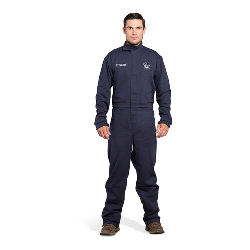 OEL AFW012-NFC Navy 88/12 Premium Indura Cotton Blend 12 Cal/cm2 Coverall - Each