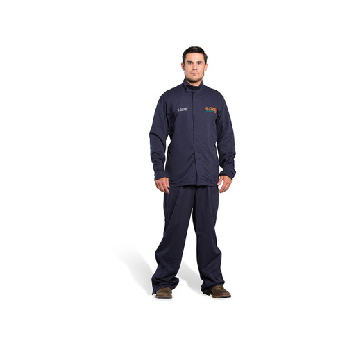 OEL AFW025-NJ Navy 88/12 Premium Indura Cotton Blend 25 Cal/cm2 Standard Jacket - Each