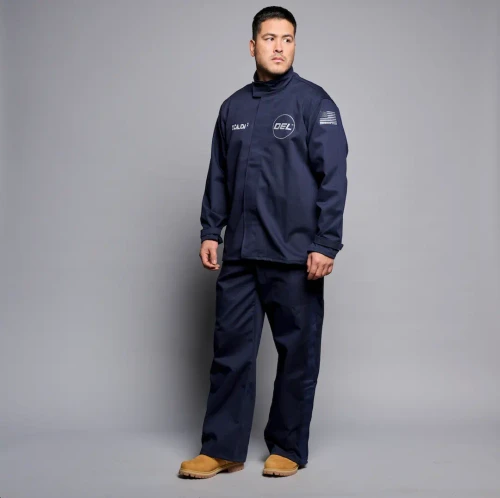 OEL 12Cal/cm2 Navy Arc Flash Suit with Jacket, Bib Overall, and Headgear (AFW12-NJB)