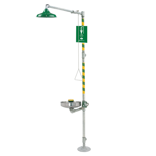 Haws AXION® MSR 8309WC Floor Mount Combination Shower & Eye/Face Wash Station