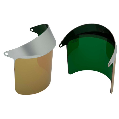 Oberon 048DC Polycarbonate Green Gold FACE-FIT Basic Heat Reflective Replacement Face Shield
