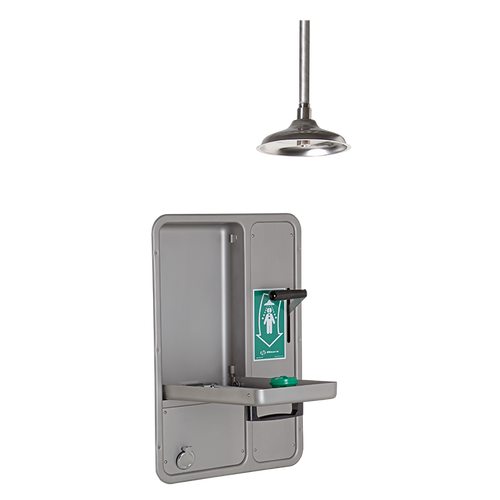 Haws AXION® MSR 8356WCDD Wall Mount Combination Barrier Free Recessed Shower & Eye/Face Wash Station