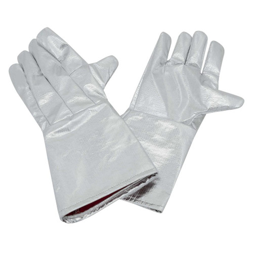 Oberon HR-PB-GLOVE Silver Reflective Aluminized PBI/Kevlar Heat Reflective Gloves