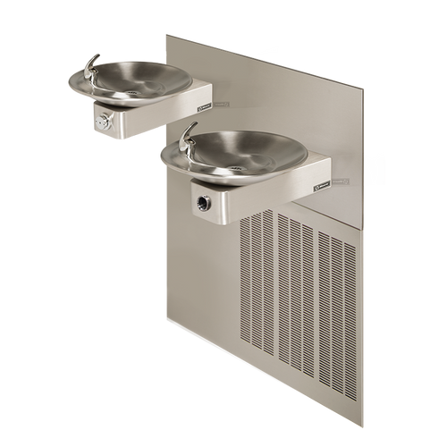 Haws H1011.8HO Wall Mount Hi-Lo Touchless/Pushbutton Chilled Dual Electric Drinking Fountain